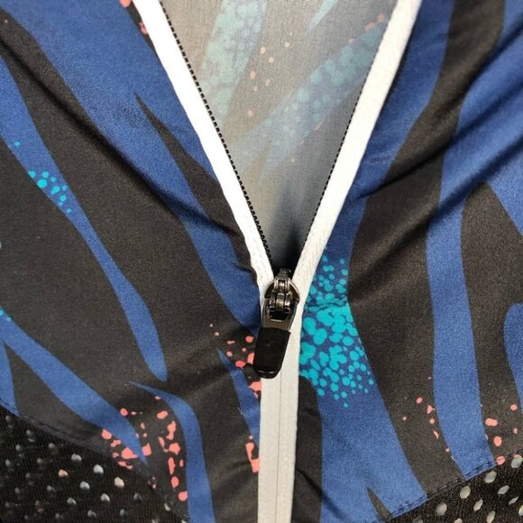 90’s style multicoloured windbreaker teal  animal - Picture 4 of 15